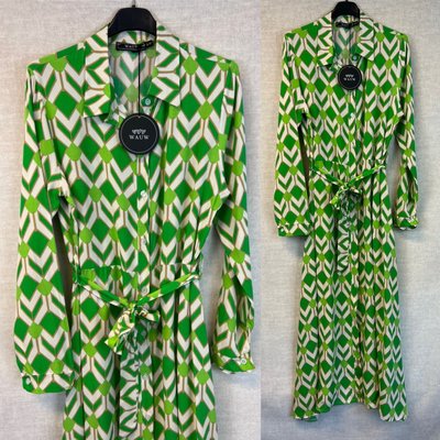 Monica print dress - groen