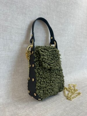 Curly bag - army